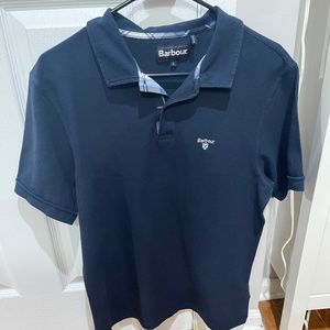 Barbour Birkhill Short Sleeve Polo Shirt - Navy.  Fits like a medium.